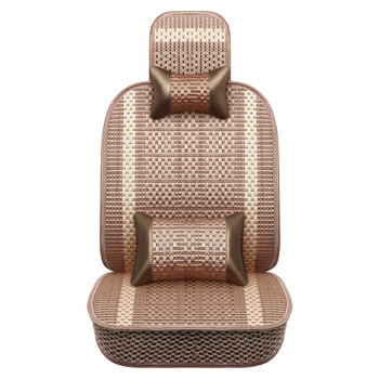 Κάλυμμα καθίσματος αυτοκινήτου για μπροστινά καθίσματα, καλοκαιρινή δροσιά Ice Silk, αναπνεύσιμο, γέμισμα βαμβάκι, επιφάνεια πολυεστέρα