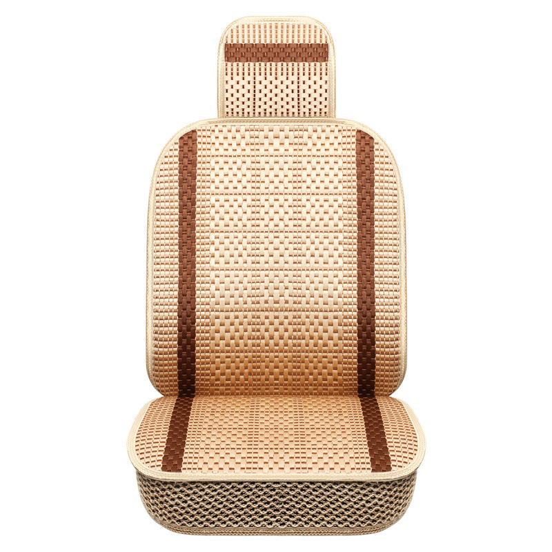 Κάλυμμα καθίσματος αυτοκινήτου για μπροστινά καθίσματα, καλοκαιρινή δροσιά Ice Silk, αναπνεύσιμο, γέμισμα βαμβάκι, επιφάνεια πολυεστέρα