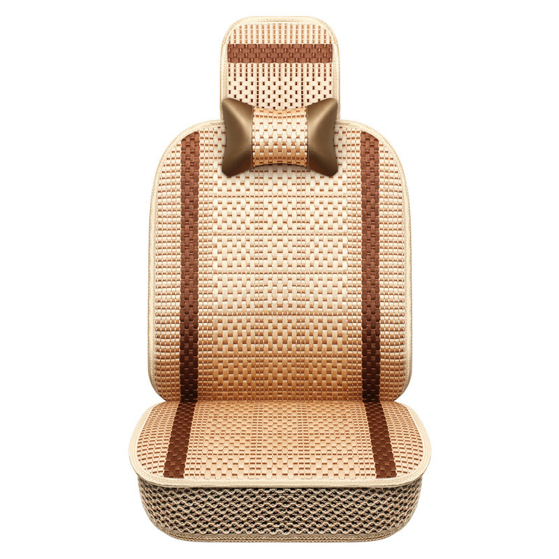 Κάλυμμα καθίσματος αυτοκινήτου για μπροστινά καθίσματα, καλοκαιρινή δροσιά Ice Silk, αναπνεύσιμο, γέμισμα βαμβάκι, επιφάνεια πολυεστέρα