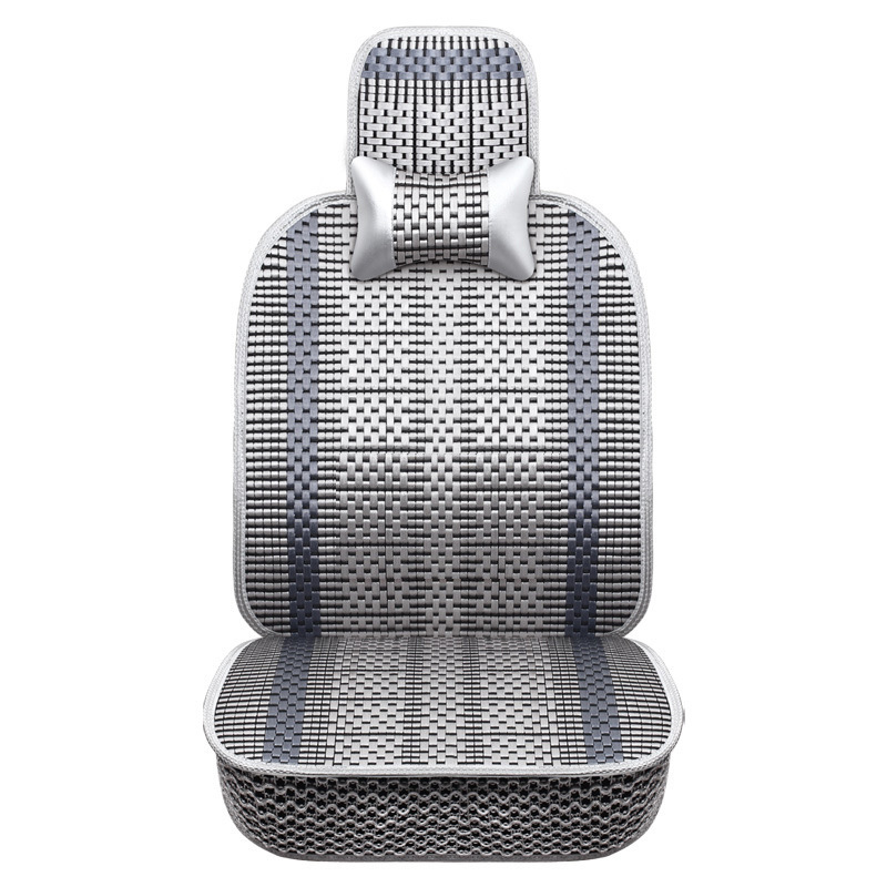 Κάλυμμα καθίσματος αυτοκινήτου για μπροστινά καθίσματα, καλοκαιρινή δροσιά Ice Silk, αναπνεύσιμο, γέμισμα βαμβάκι, επιφάνεια πολυεστέρα