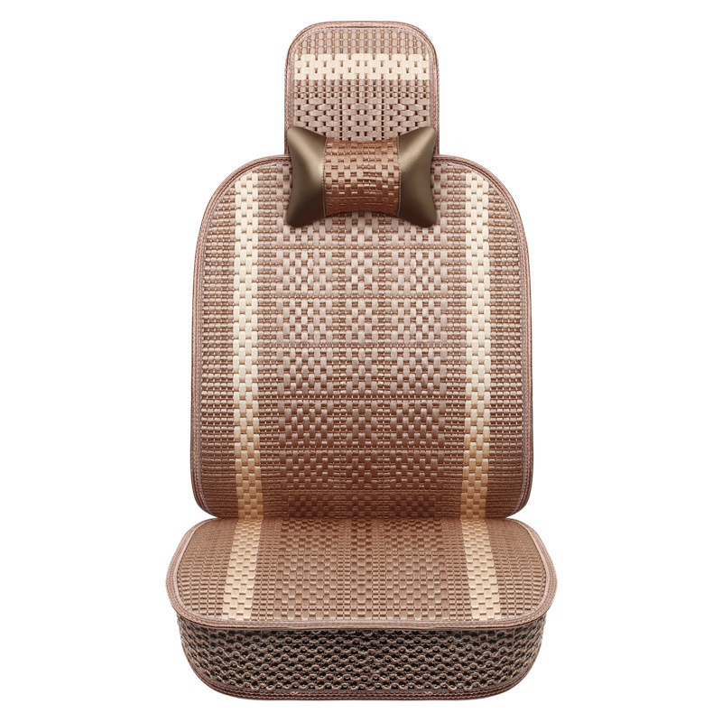 Κάλυμμα καθίσματος αυτοκινήτου για μπροστινά καθίσματα, καλοκαιρινή δροσιά Ice Silk, αναπνεύσιμο, γέμισμα βαμβάκι, επιφάνεια πολυεστέρα