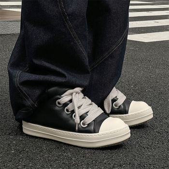 Pangding muške slip-on tenisice s debelim potplatom, niski gornji dio, bread stil
