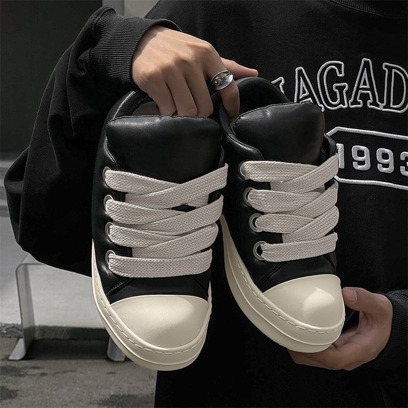 Pangding muške slip-on tenisice s debelim potplatom, niski gornji dio, bread stil