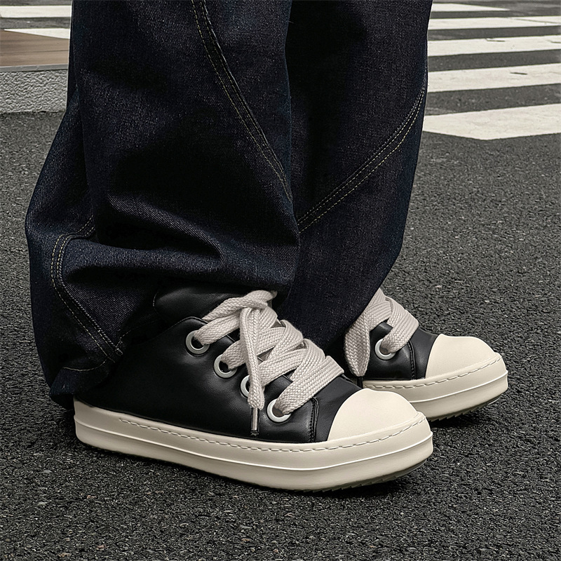 Pangding muške slip-on tenisice s debelim potplatom, niski gornji dio, bread stil
