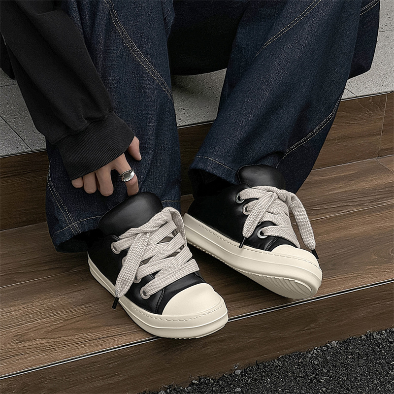 Pangding muške slip-on tenisice s debelim potplatom, niski gornji dio, bread stil