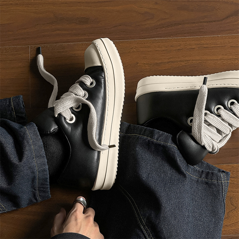 Pangding muške slip-on tenisice s debelim potplatom, niski gornji dio, bread stil