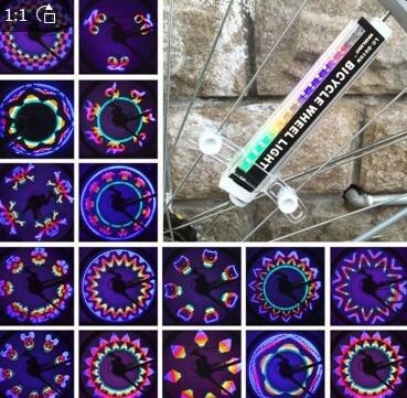 FLYGEND Svjetla za špice bicikla – dvostrana, 16 LED