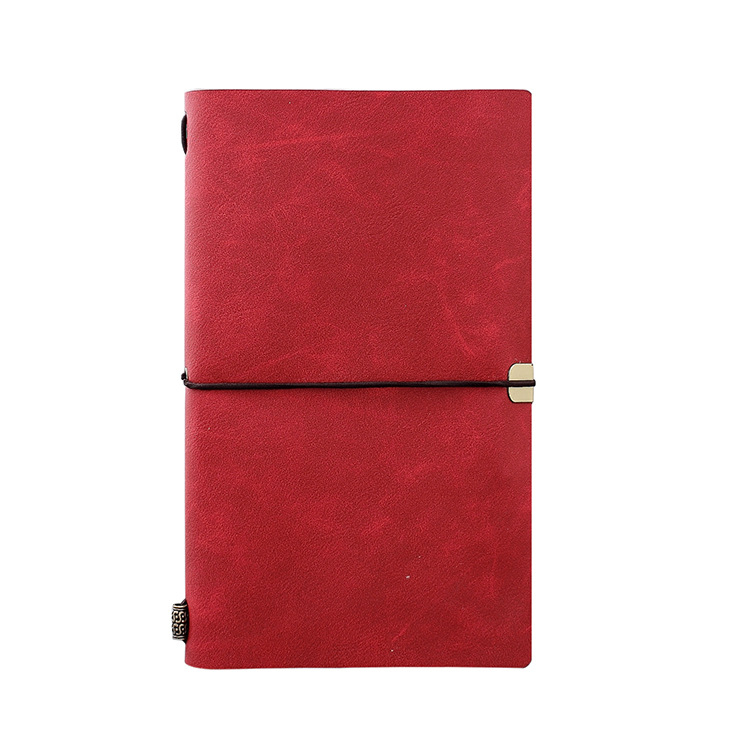 Bilježnica s koricom od lažne kože, vezanje s labavim listovima, offset papir 80 g/m², 100 stranica, retronostalgija stil, model 243534643
