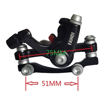 FAN DI DS-001 Μηχανικά Δισκοφρένα Ποδηλάτου, Μπροστά και Πίσω, Αλουμινένιο Κράμα