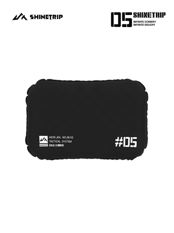 Διπλής λειτουργίας ελαφρύ φουσκωτό μαξιλάρι για ένα άτομο — Νάιλον Ice Silk + Fleece, καθαρό βάρος 0,25 kg