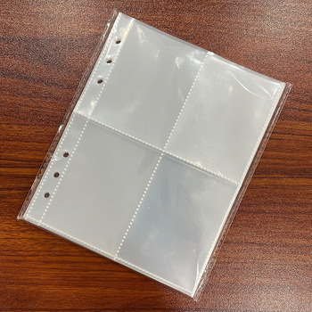 Книжка за 100-дневно предизвикателство по спестяване със 6 отвора, 25 листа, прозрачни PP вътрешни страници с 4 клетки, модел WY-10025