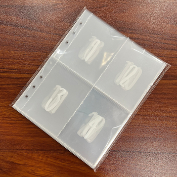 Книжка за 100-дневно предизвикателство по спестяване със 6 отвора, 25 листа, прозрачни PP вътрешни страници с 4 клетки, модел WY-10025