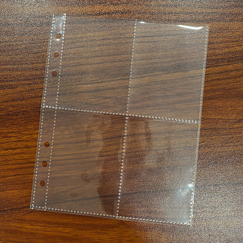 Книжка за 100-дневно предизвикателство по спестяване със 6 отвора, 25 листа, прозрачни PP вътрешни страници с 4 клетки, модел WY-10025