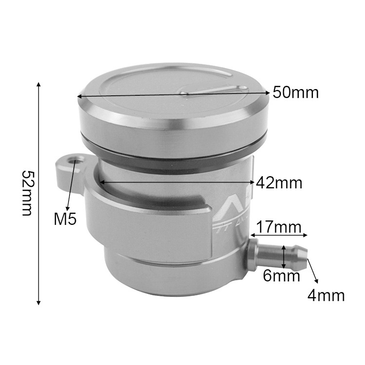 Κύπελλο λαδιού για αντλία φρένων μοτοσικλέτας, CNC κράμα αλουμινίου, MT-036, καθολικό