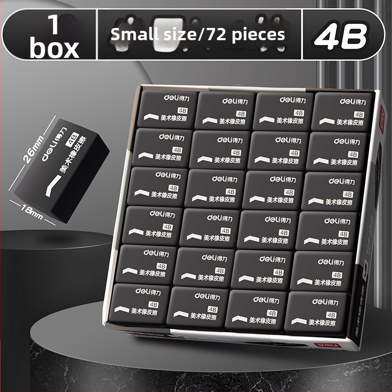 Guma na vymazanie Deli 7535/7534, obdĺžnikový tvar, materiál: guma/plast, na výtvarné a školské použitie