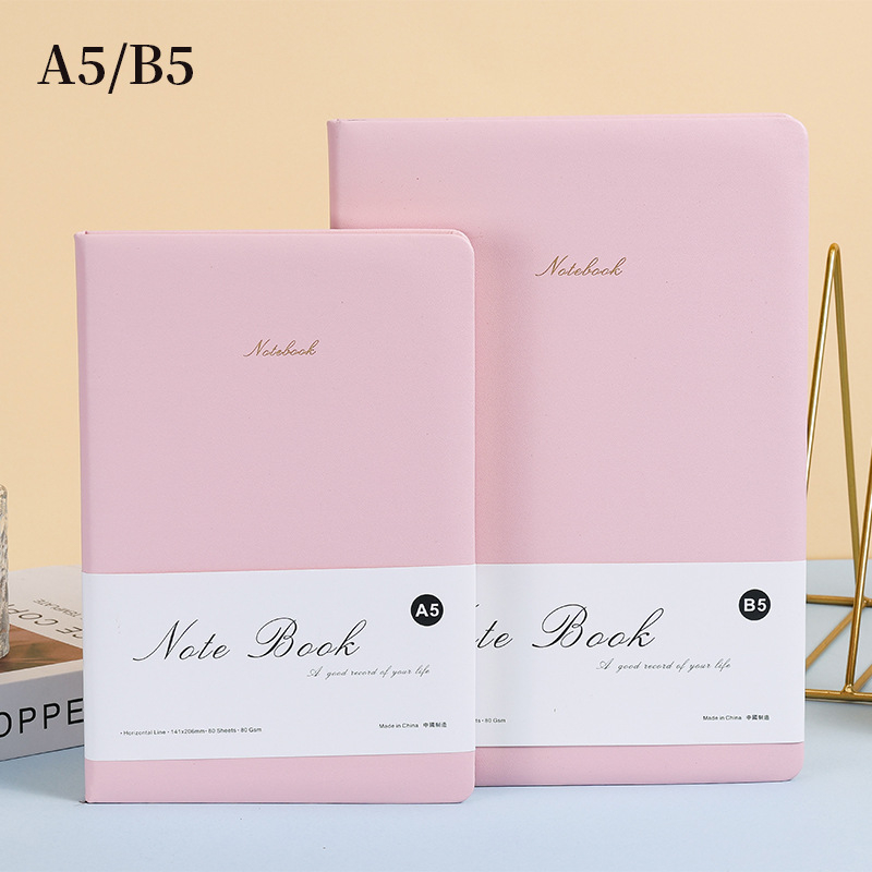 Berison 001 Üzleti notesz műbőr borítóval, ragasztott varrattal záródó kötés, Dowling papír 80 g, testre szabható logó, üzleti iroda stílus