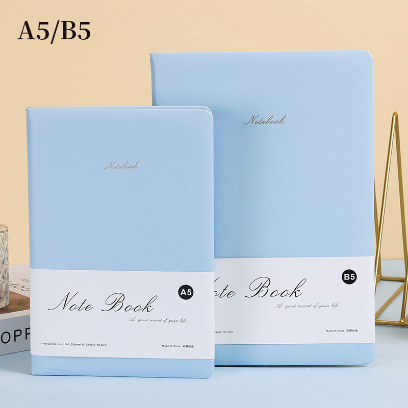 Berison 001 Üzleti notesz műbőr borítóval, ragasztott varrattal záródó kötés, Dowling papír 80 g, testre szabható logó, üzleti iroda stílus