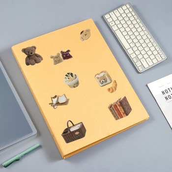 CENS A3 папка за листове с 4 дупки или 2 дупки, 15 листа, материал PP и крафт хартия, печат на лого, персонализиране