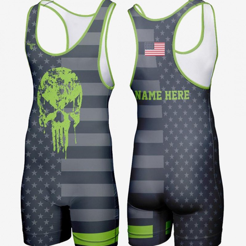 Цялостен борцов костюм с термопринт за фитнес, за мъже и жени, полиестер 96% с подплата 95%, шарки: райета, едноцветен, камуфлаж