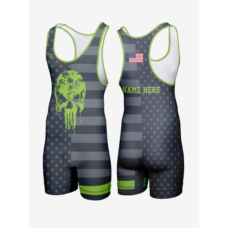 Цялостен борцов костюм с термопринт за фитнес, за мъже и жени, полиестер 96% с подплата 95%, шарки: райета, едноцветен, камуфлаж