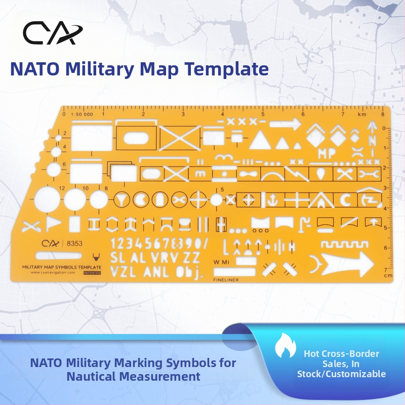 CYA 8353 Plastové obdĺžnikové pravítko s centimetrami a vyobrazeným logom