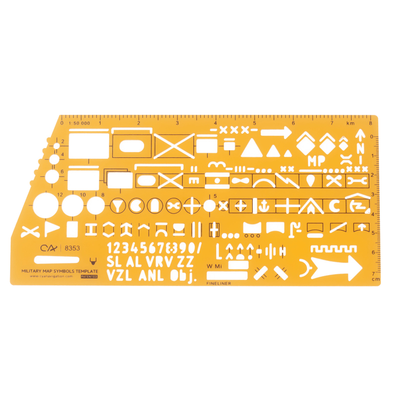 CYA 8353 Пластмасова правоъгълна сантиметрова линейка с отпечатано лого