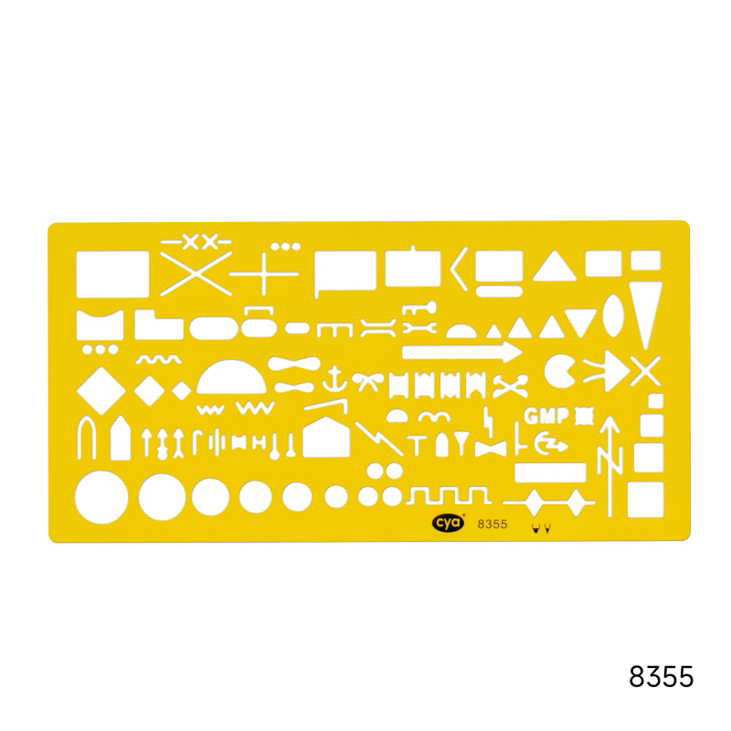 CYA 8353 Пластмасова правоъгълна сантиметрова линейка с отпечатано лого