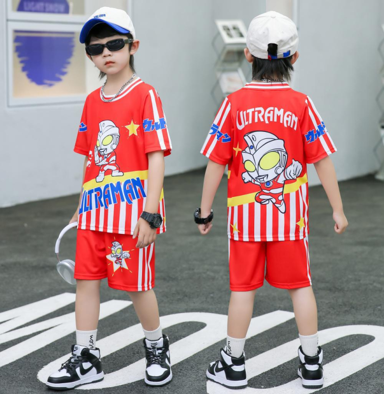 Gyerek kosárlabda egyenruhája, uniszex, 24-darabos készlet, poliészter anyag, nyár–tavasz–őszre, futáshoz és labdajátékokhoz