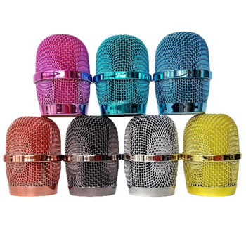 Bezdrôtový mikrofón s mriežkou proti vetru Q7, kovová mriežka s plastovým krúžkom; Yuyao značka; model Q7; spracovanie: tepelne opracované oceľové sieťky, elektroplatňa, lakovanie