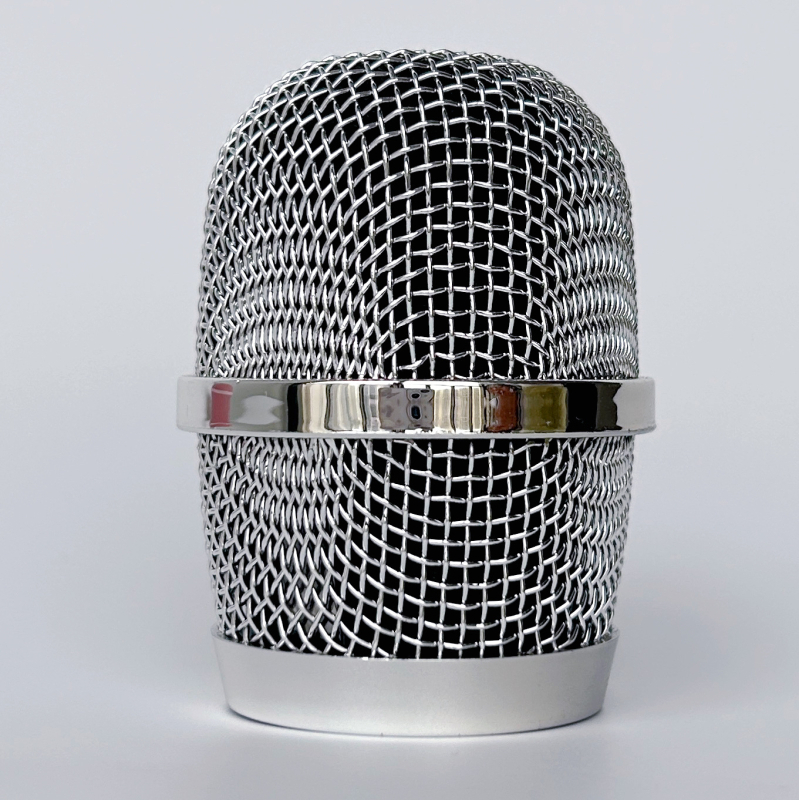 Bezdrôtový mikrofón s mriežkou proti vetru Q7, kovová mriežka s plastovým krúžkom; Yuyao značka; model Q7; spracovanie: tepelne opracované oceľové sieťky, elektroplatňa, lakovanie