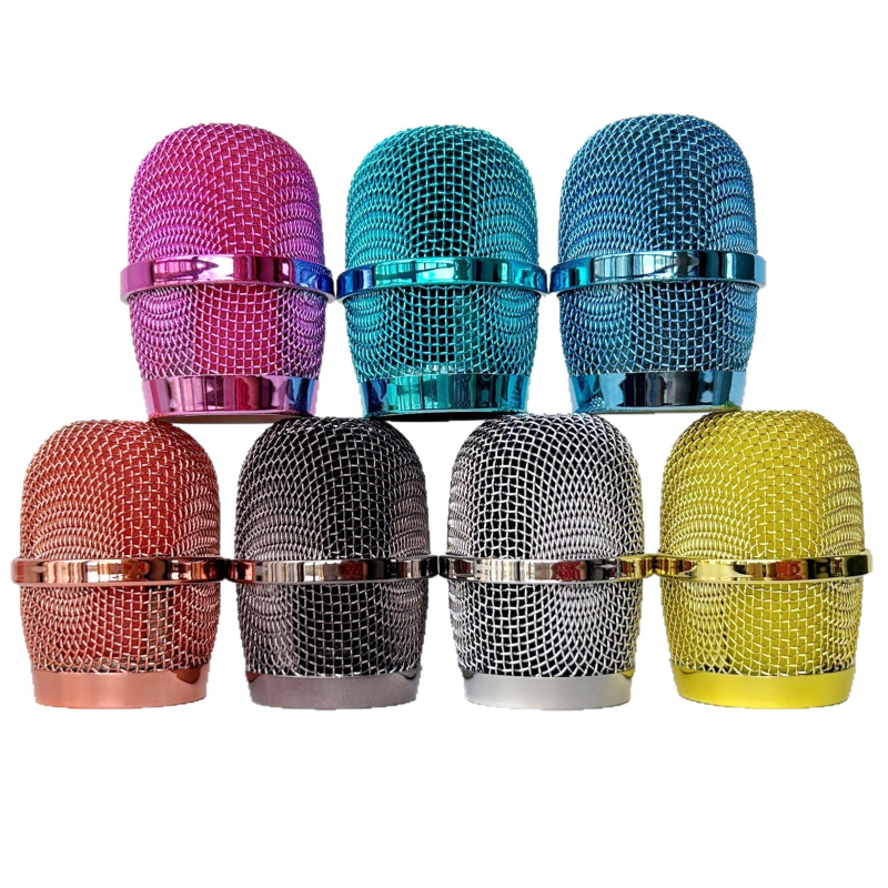 Bezdrôtový mikrofón s mriežkou proti vetru Q7, kovová mriežka s plastovým krúžkom; Yuyao značka; model Q7; spracovanie: tepelne opracované oceľové sieťky, elektroplatňa, lakovanie