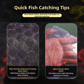 Rybárska sieťová hlava z hliníkovej zliatiny, priemer otvoru siete 35 mm, hĺbka siete 26 cm, jemné očká siete, nezmršťuje sa