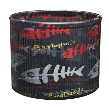 Cap de plasă de pescuit din aliaj de aluminiu, diametrul gurii plasei 35 mm, adâncimea plasei 26 cm, plasă cu ochi fini, nu se contractă