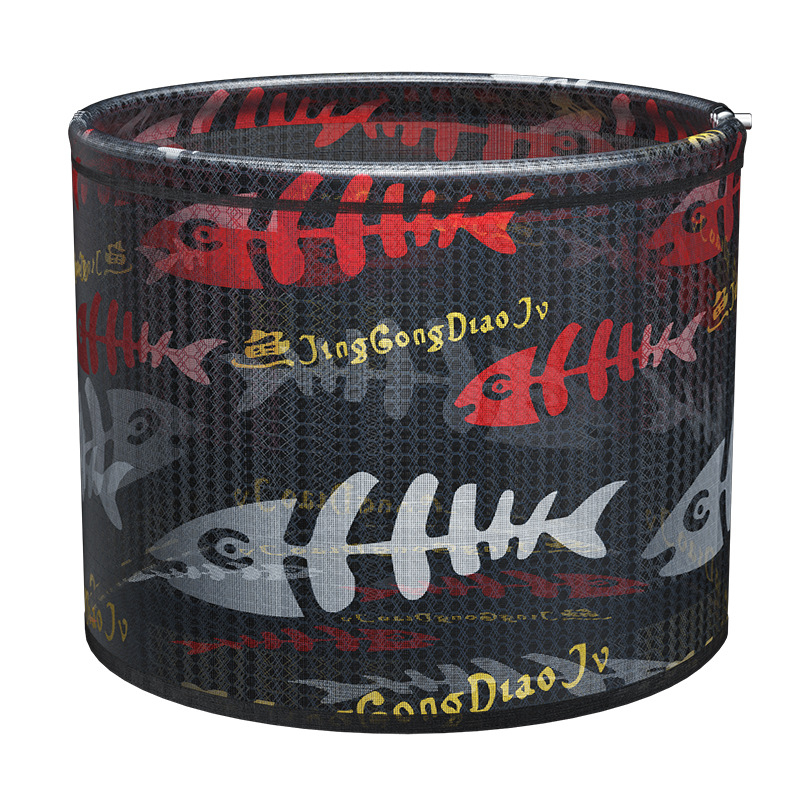 Cap de plasă de pescuit din aliaj de aluminiu, diametrul gurii plasei 35 mm, adâncimea plasei 26 cm, plasă cu ochi fini, nu se contractă