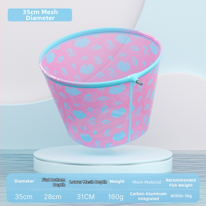 Rybárska sieťová hlava z hliníkovej zliatiny, priemer otvoru siete 35 mm, hĺbka siete 26 cm, jemné očká siete, nezmršťuje sa