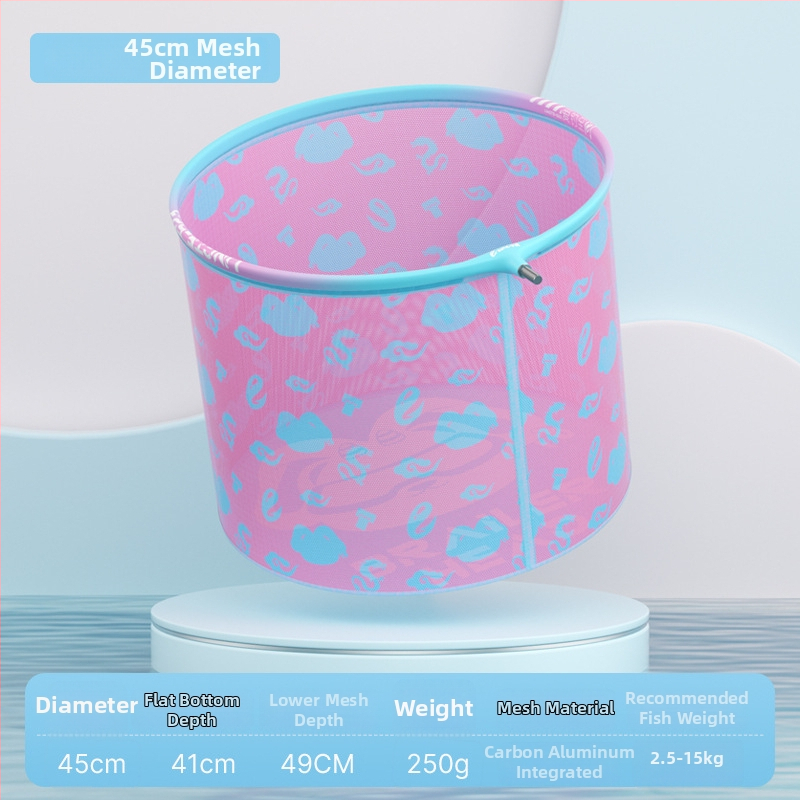 Rybárska sieťová hlava z hliníkovej zliatiny, priemer otvoru siete 35 mm, hĺbka siete 26 cm, jemné očká siete, nezmršťuje sa