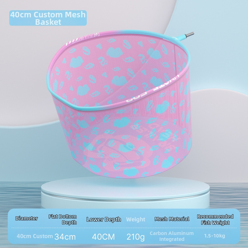 Rybárska sieťová hlava z hliníkovej zliatiny, priemer otvoru siete 35 mm, hĺbka siete 26 cm, jemné očká siete, nezmršťuje sa