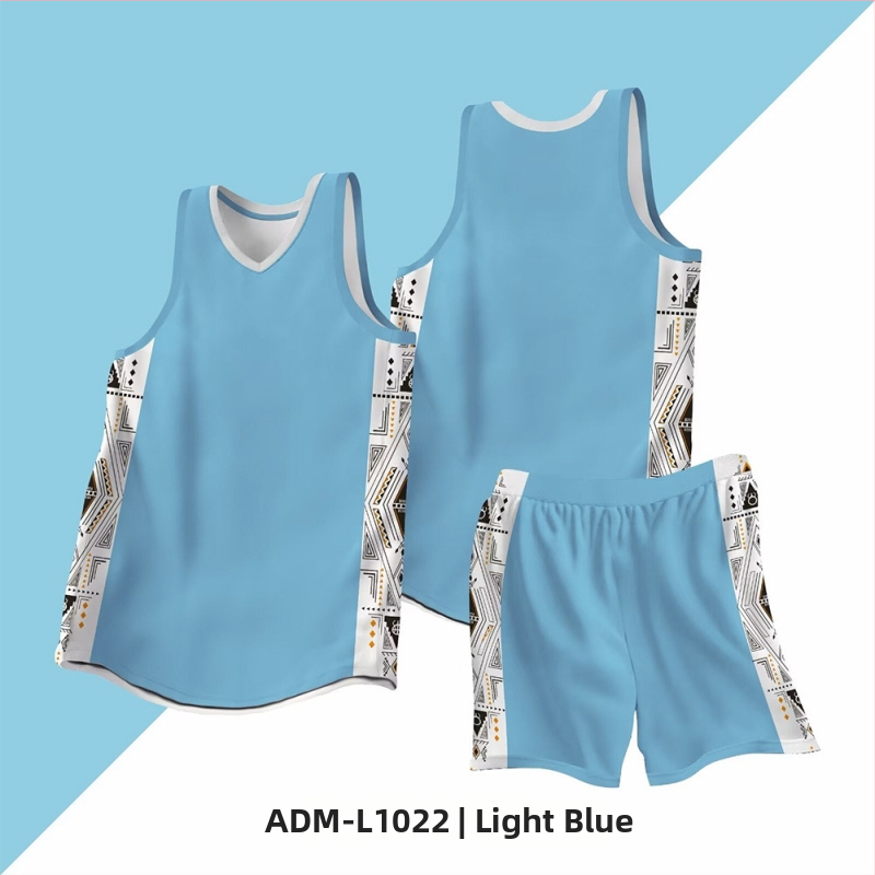 Uniszex kosárlabda egyenruha készlet, felnőtteknek, nyomtatott számokkal, azonos stílusú mezek, pinhole poliészter anyag