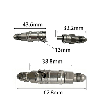 Etrier universal pentru motocicletă cu conector AN3 pentru furtun, KC-03D, Tsann Kuen — modificare a performanței
