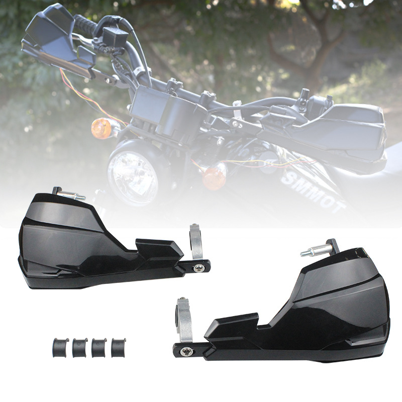 Protecție pentru mâini și parbriz pentru motocicletă — Led hand guard windshield, marca Man Qishi, model Led hand guard windshield, universal ghidon KTM