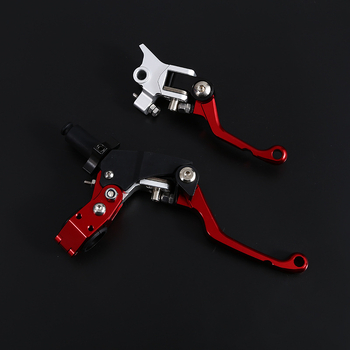 LEMOTO A-298 Manetă frână și ambreiaj pentru motocicletă off-road, aliaj CNC din aluminiu, pliabilă, anti-cădere, universal compatibil