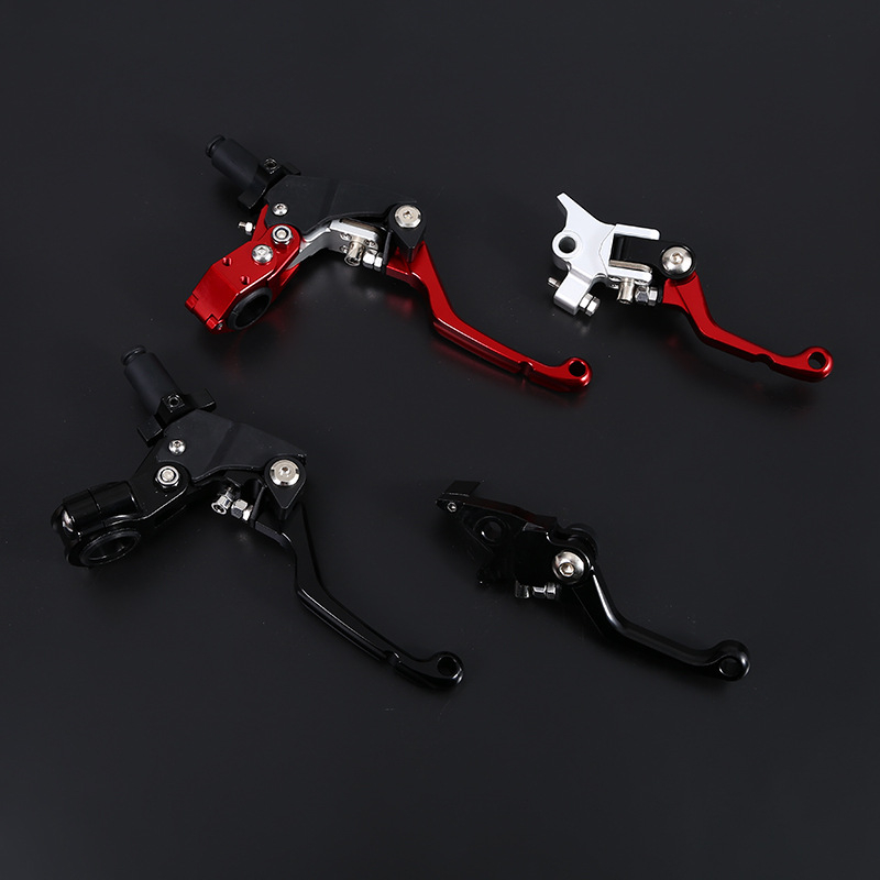 LEMOTO A-298 Manetă frână și ambreiaj pentru motocicletă off-road, aliaj CNC din aluminiu, pliabilă, anti-cădere, universal compatibil