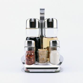 Set boca za začine za hotelsku i restoran stol – staklo, prilagodljiva obrada, izlazak proljeće 2017, prvoklasna kvaliteta, moderni minimalistički stil