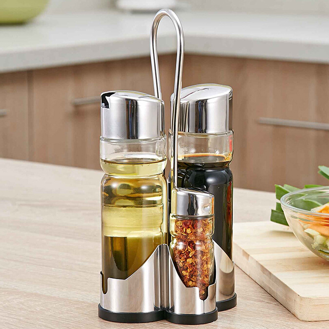 Set boca za začine za hotelsku i restoran stol – staklo, prilagodljiva obrada, izlazak proljeće 2017, prvoklasna kvaliteta, moderni minimalistički stil
