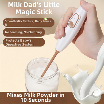 Ručný bezdrôtový elektrický mixér na prášky mlieka a kakaa, šľahanie, kompaktný a prenášateľný, PP materiál, prispôsobiteľný