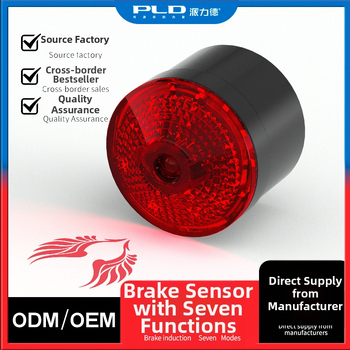 Bicyklové zadné svetlo s projekciou a vzorom prispôsobením, nabíjateľné LED svetlo, 500 mAh, 2W, 360° otočné