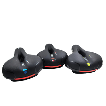 Σέλα ποδηλάτου από κράμα αλουμινίου και δέρμα; μοντέλα SKT-GP0641/SKT-GP0642/SKT-GP0654/SKT-GP0655; καθολική εφαρμογή; για ποδήλατο βουνού; εμπρόσθιο μαξιλάρι καθίσματος