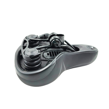 Σέλα ποδηλάτου από κράμα αλουμινίου και δέρμα; μοντέλα SKT-GP0641/SKT-GP0642/SKT-GP0654/SKT-GP0655; καθολική εφαρμογή; για ποδήλατο βουνού; εμπρόσθιο μαξιλάρι καθίσματος