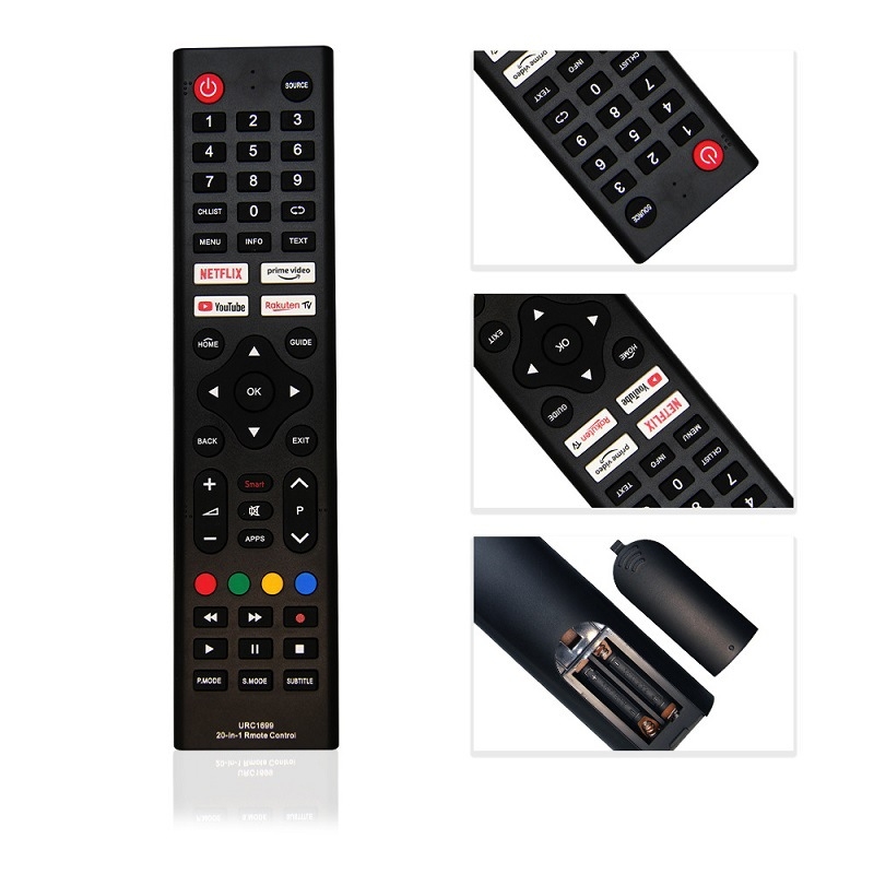 Univerzalni daljinski upravljač za televizor, 20-u-1, model RM-L1699, domet 8 m, marka HJD