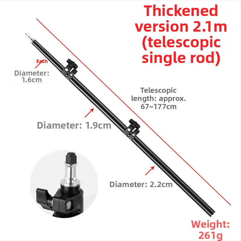 Teleskopski stativ za projektorsku lampu (aluminijska legura, nosivost: 1, visina: 1,4 m, promjer cijevi: 1,9–2,2 cm, broj sekcija: 2)